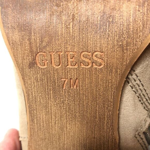 Guess Tan Leather Booties. Size 7. - Picture 12 of 13